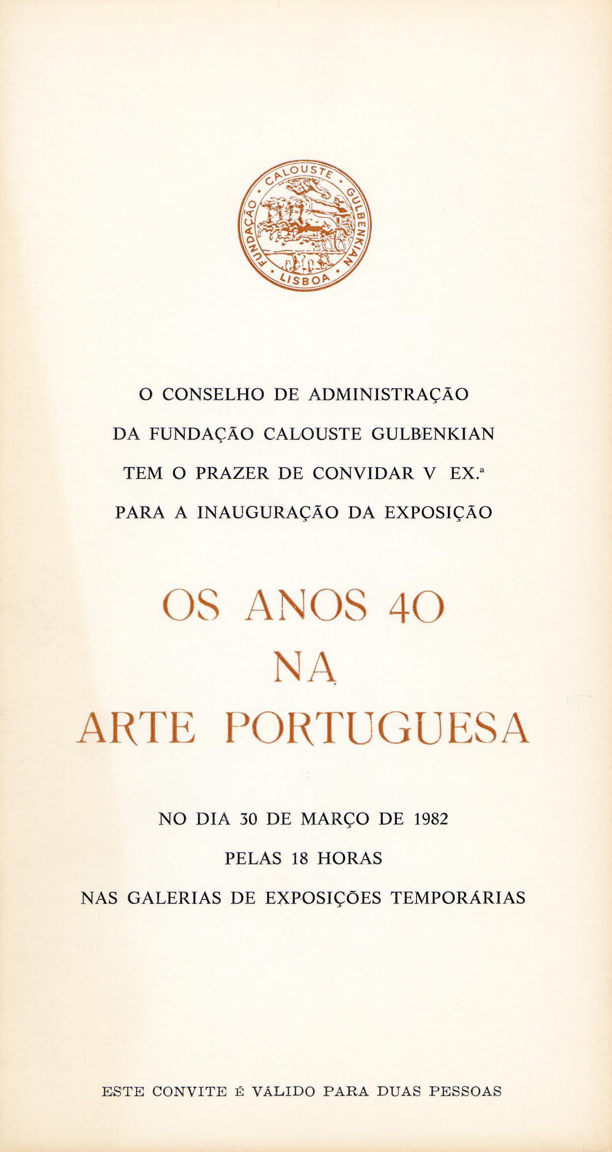 Os Anos 40 na Arte Portuguesa