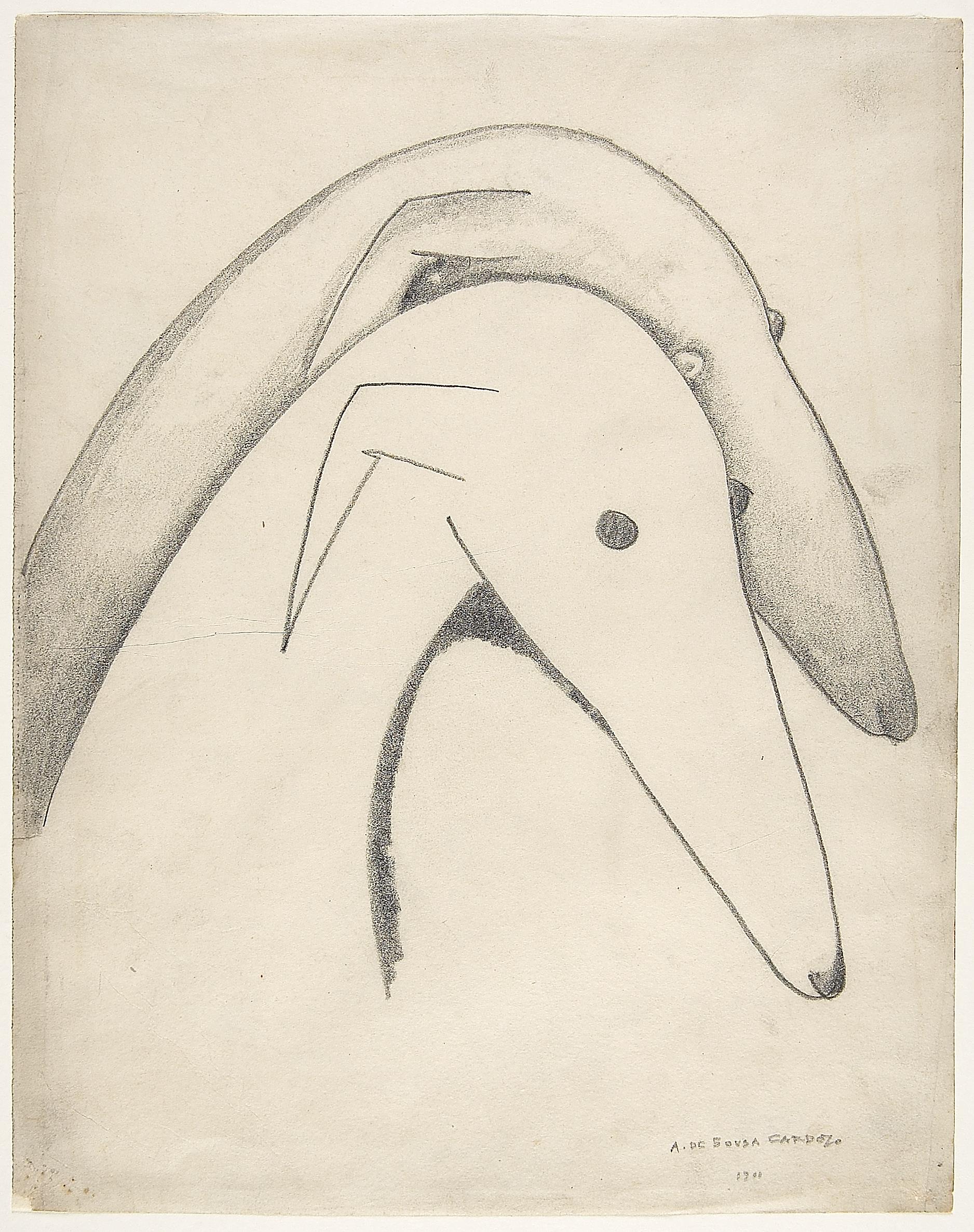 Sem título (Estudo de pormenor para a pintura "Galgos")