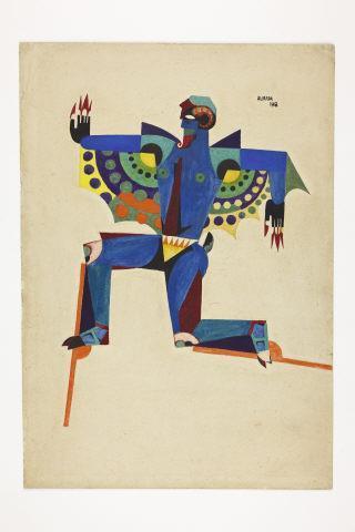 Figurino para o bailado A Princesa dos Sapatos de Ferro
