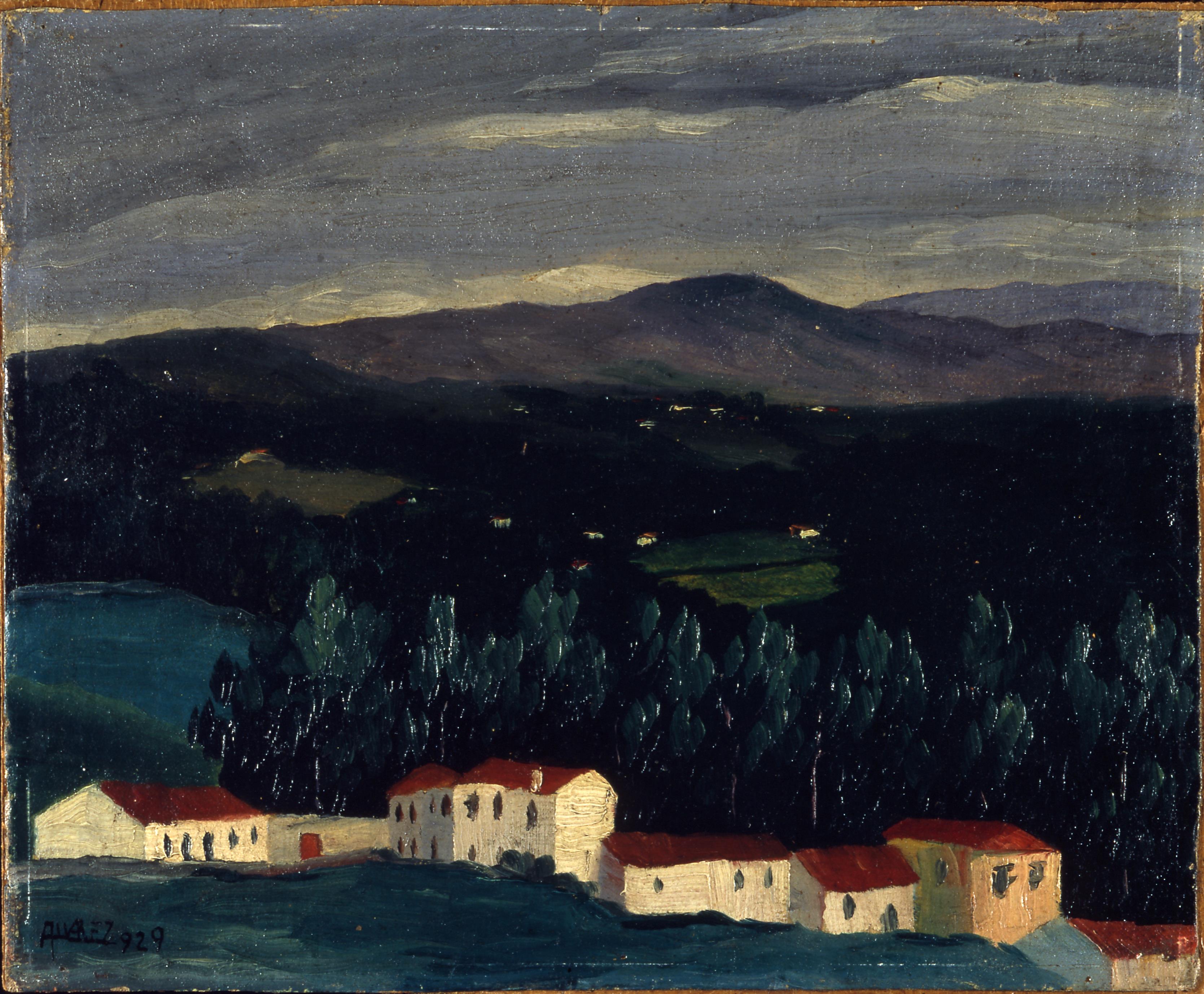 Paisagem com casas