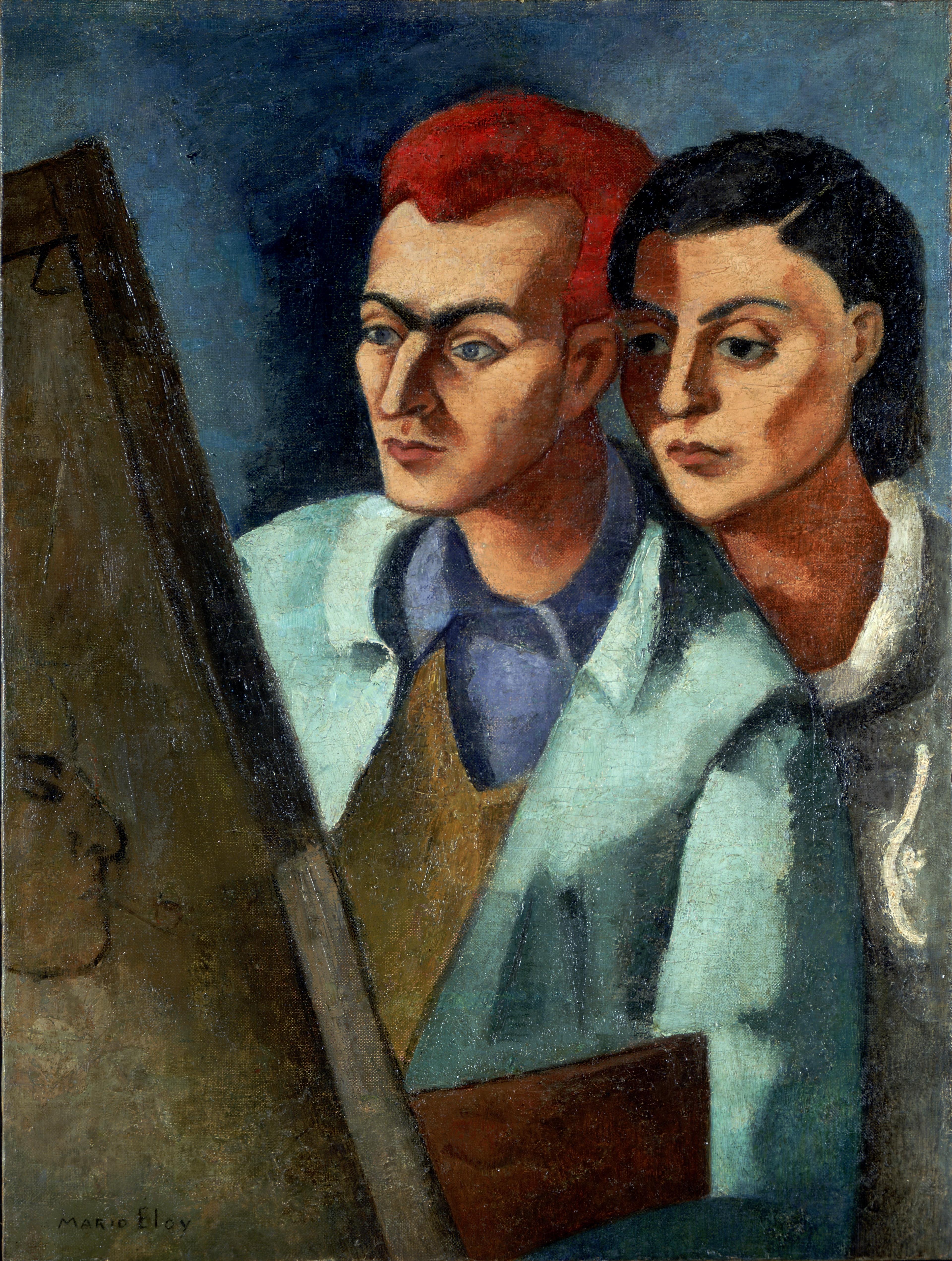 O pintor Altberg e a mulher