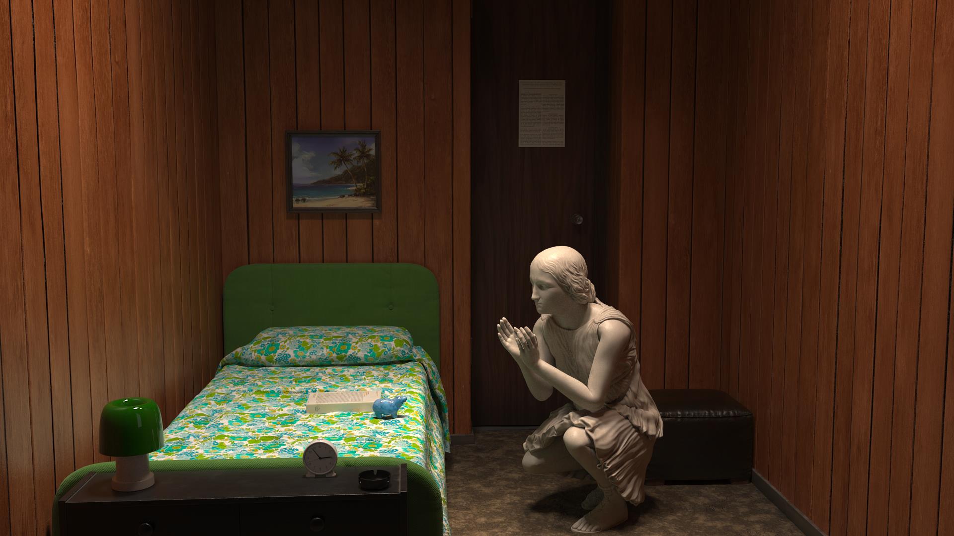 Two Sculptures Quarreling in a Hotel Room: STILL_003