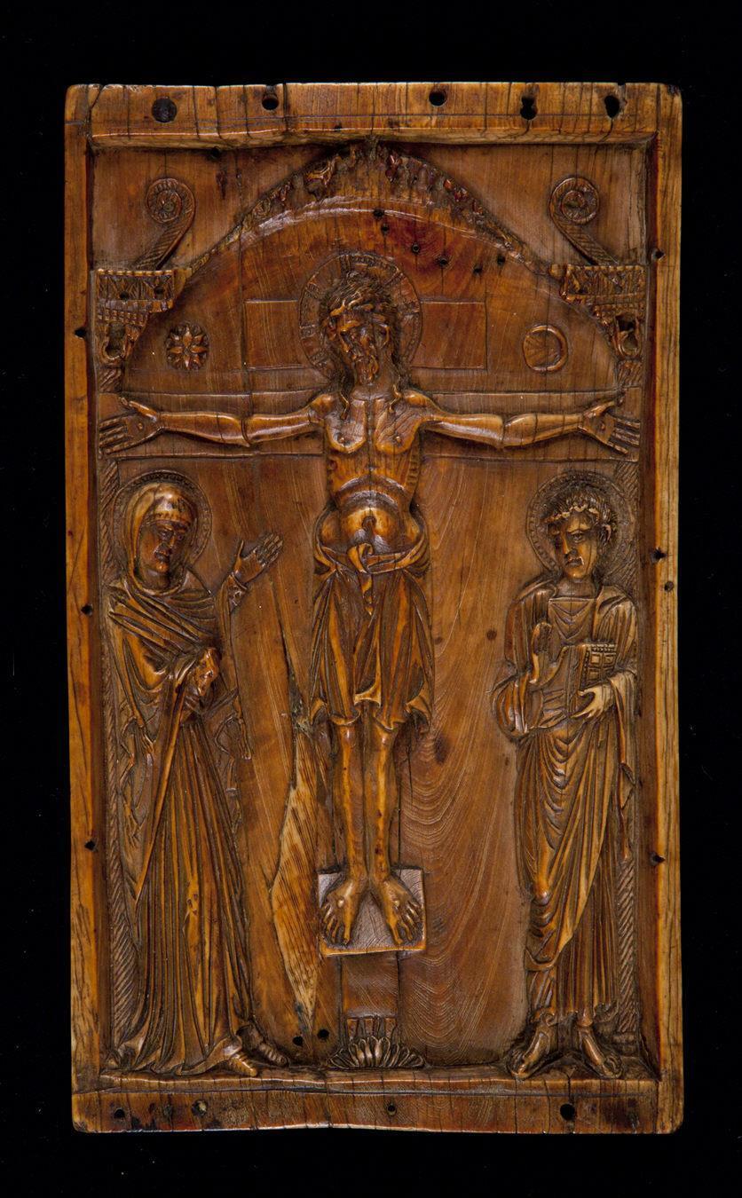 Placa com Crucifixão