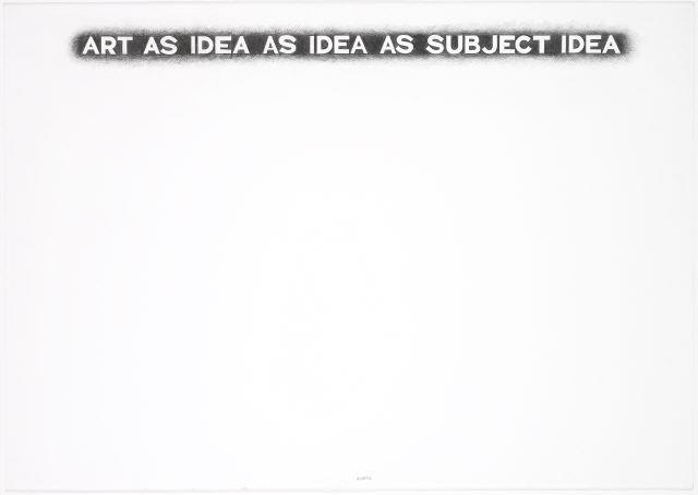 S/Título #605 (art as idea as idea as subject idea)