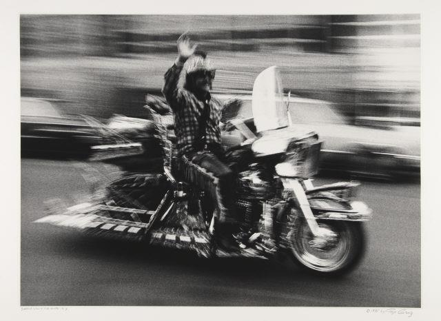 Joe Reed com a sua moto - N.Y.