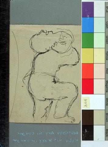 Estudo para a pintura "A fuga"