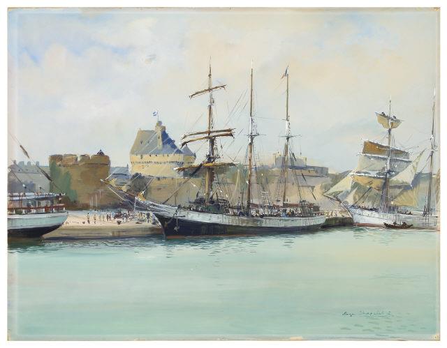 Barcos de vela em Saint-Malo