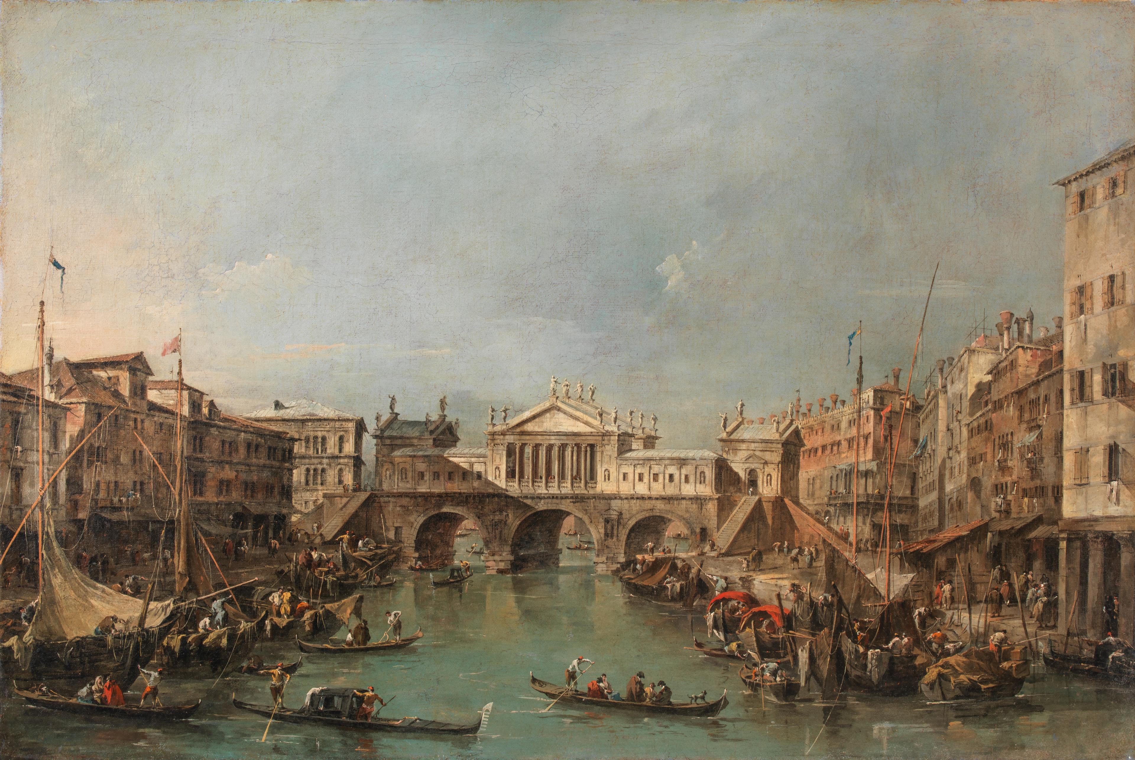 A Ponte de Rialto segundo Projecto de Palladio