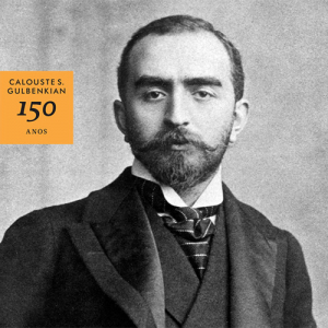 Selo comemorativo dos 150 anos de Calouste Gulbenkian