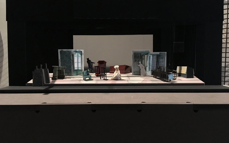 maquete da cenografia da Cristina Reis na exposição Fragments ©Luís Santos