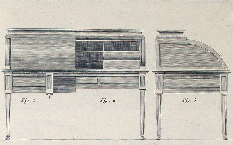 André-Jacob Roubo (1739–1791). L’Art du Menuisier en Meubles (pormenor). Paris, 1769– 1775. Museu Calouste Gulbenkian – Coleção do Fundador